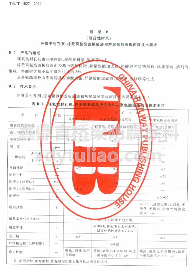 TB/T 1527-2011�h(hu��n)���(l��i)��ׄ������S�۰����w�����ͻҾ۰����w�����Ἴ�g(sh��)Ҫ��